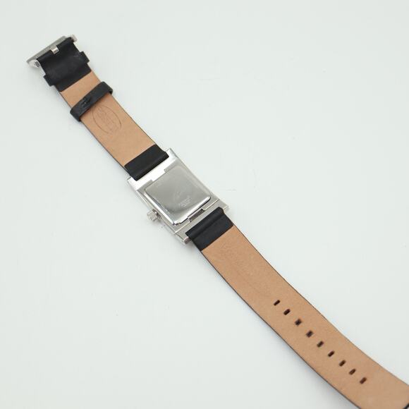 Fossil Arkitekt Womens Tank Watch 24mm Date Logo Dial PR-5169 Black Leather - Picture 14 of 16